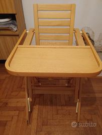 Seggiolone in legno foppapedretti