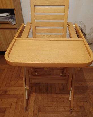 Seggiolone in legno foppapedretti
