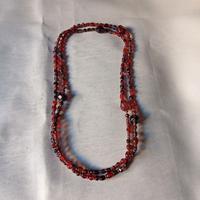 Collana bigiotteria lunghezza cm 140, pietre dure