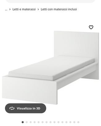 Letto rete e materasso IKEA