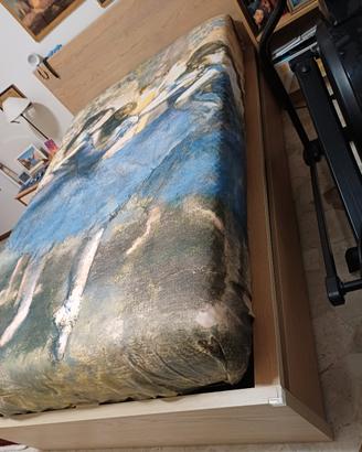 letto con doghe  piu materasso   120x 200 cm