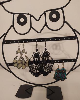 porta orecchini gufo h 29 