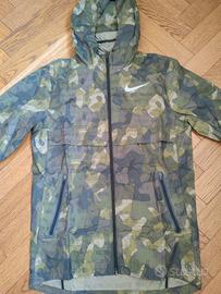 Giacchetto antipioggia running Nike mimetico tg S