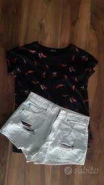 completo maglietta e pantaloncino 