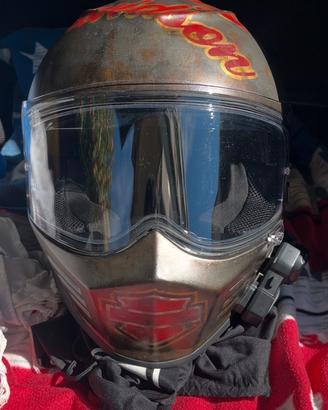 Casco Harley Simpson Venom 58/60 Aerografia Skull