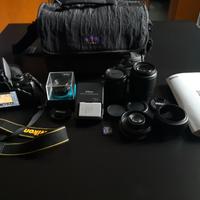 Reflex Nikon D3200 e vari obiettivi