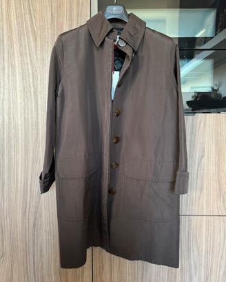 Impermeabile YSL Yve Saint Laurent, marrone