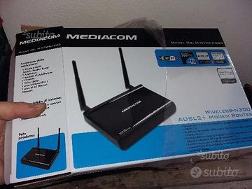 Modem Router Wireless N300 ADSL2 Mediacom M-NTWRA