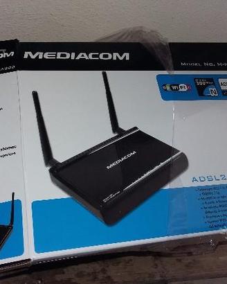 Modem Router Wireless N300 ADSL2 Mediacom M-NTWRA