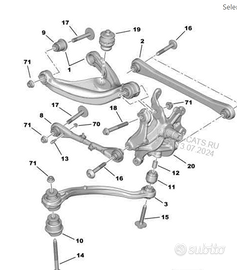 Silent Block Nuovi posteriori Citroen C5