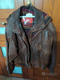 Giubbotto in pelle artigianale