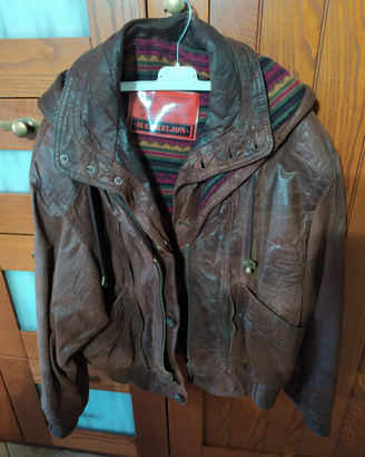 Giubbotto in pelle artigianale