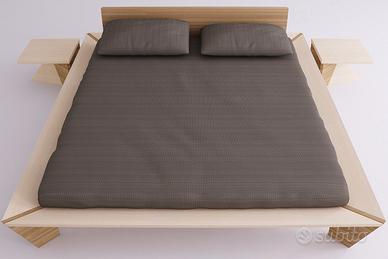 Letto giapponese Arpel in faggio massello