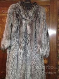 Pelliccia lunga volpe argentata