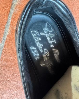 Sneakers in pelle rifinite a mano stampa cocco