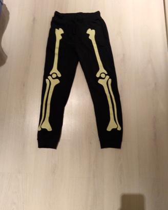 pantaloni tuta con scheletro