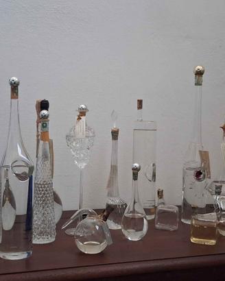 Collezione bottigliette in vetro soffiato