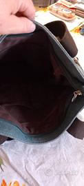 Borsa in jeans con gatti e maglietta con gatto