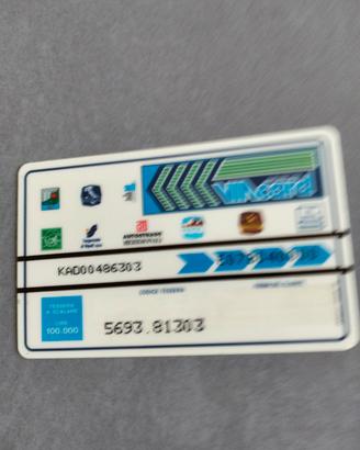 carta telefonica autostrade via card