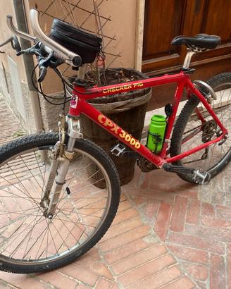 Mountayn Bike rossa ammortizzata