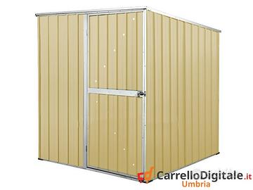 Box da giardino lamiera 175x185cm 2,92mq beige