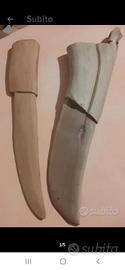 2 coltelli artigianali decorativi- legno di erica