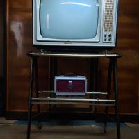 Televisione, stabilizzatore e carrello, anni 60