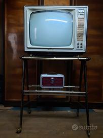 Televisione, stabilizzatore e carrello, anni 60
