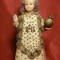 BAMBINELLO GESÙ IN CERA 1800 – sec. XIX - 33cm