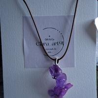 collana con ortensia vera