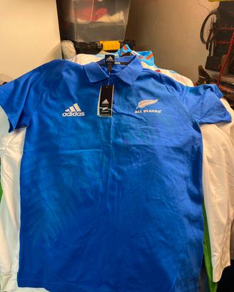 Adidas all blacks polo tagkia l