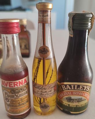 n. 3 bottigliette mignon Liquore e Amaro