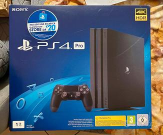 PS4 Pro 1TB con scatola originale e controller