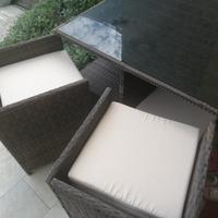 tavolo da esterno per giardino in rattan