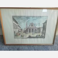 stampe antiche vedute di Firenze