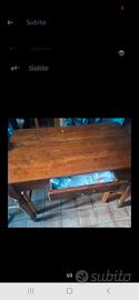 tavolo in legno con 4 sedie 
