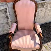 Poltroncina vintage ritappezzata