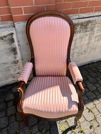 Poltroncina vintage ritappezzata