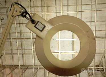 Lampada da orafo Vintage con lente ingrandimento