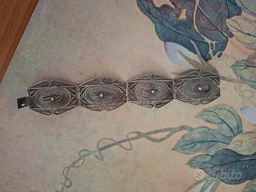 Bracciale Vintage in Filigrana d'Argento 