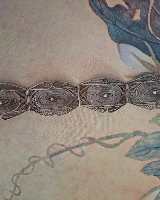 Bracciale Vintage in Filigrana d'Argento 