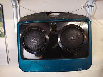 stereo altoparlanti bauletto vespa 