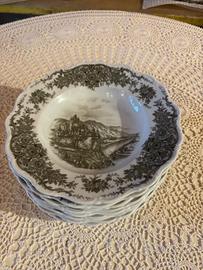 piatti vintage toile de jouy seltmann porcellan