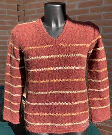 Maglia in lana color vinaccia