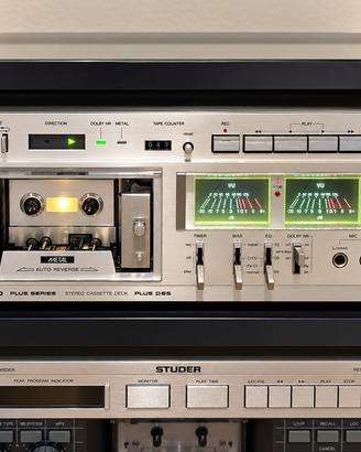 SANYO PLUS D65 Deck Hi-Fi Vintage 1979 Come nuova!