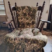 poltrona vintage a dondolo