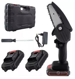MINI MOTOSEGA A BATTERIA 48V 4POLLICI LUBRIFICATA 
