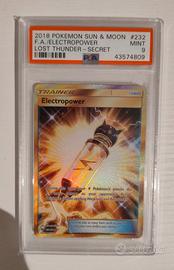 Pokemon PSA 9 Electropower 232/214 Lost Thunder en
