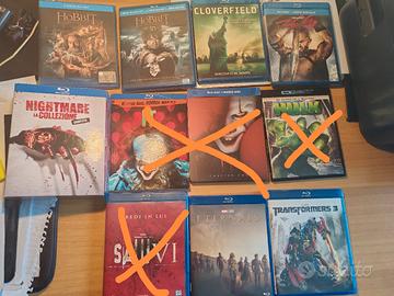 mix di DVD blu ray da collezione 