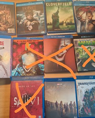 mix di DVD blu ray da collezione 